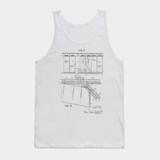 Trolley System Vintage Patent Hand Drawing Tank Top